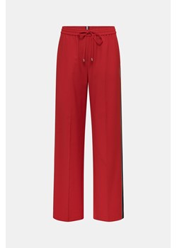 TOMMY HILFIGER Spodnie z wełną - Czerwony - Kobieta - 38 EUR(M) ze sklepu Halfprice w kategorii Spodnie damskie - zdjęcie 146685493