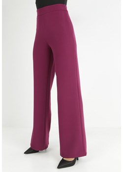Fioletowe Spodnie Szerokie High Waist Iners ze sklepu Born2be Odzież w kategorii Spodnie damskie - zdjęcie 146693020