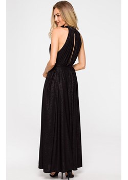 Suknia maxi z dekoltem typu halter w kolorze czarnym M721, Kolor czarny, Rozmiar uniwersalny, MOE ze sklepu Primodo w kategorii Sukienki - zdjęcie 146703463