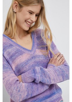 GAP sweter damski kolor fioletowy ze sklepu ANSWEAR.com w kategorii Swetry damskie - zdjęcie 146729973
