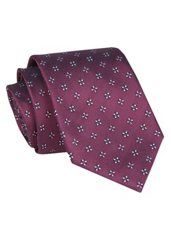 Męski Krawat - Bordo w Groszki - Angelo di Monti  KRADM1922 ze sklepu JegoSzafa.pl w kategorii Krawaty - zdjęcie 146748304
