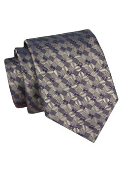 Męski Krawat - Odcienie Brązu - Angelo di Monti  KRADM1954 ze sklepu JegoSzafa.pl w kategorii Krawaty - zdjęcie 146748380