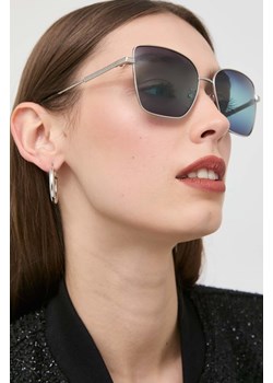 MICHAEL Michael Kors okulary przeciwsłoneczne damskie kolor niebieski ze sklepu ANSWEAR.com w kategorii Okulary przeciwsłoneczne damskie - zdjęcie 146766461
