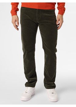 Nils Sundström Spodnie Mężczyźni Bawełna jodłowy jednolity ze sklepu vangraaf w kategorii Spodnie męskie - zdjęcie 146771463