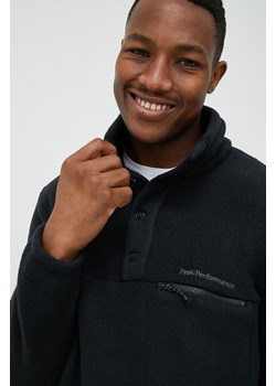 Peak Performance bluza męska kolor czarny gładka ze sklepu ANSWEAR.com w kategorii Bluzy męskie - zdjęcie 146771854