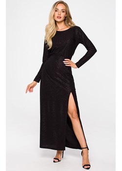 Suknia maxi z długimi rękawami w kolorze czarnym M719, Kolor czarny, Rozmiar L, MOE ze sklepu Primodo w kategorii Sukienki - zdjęcie 146789071
