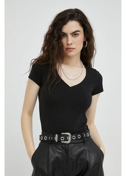 G-Star Raw t-shirt damski kolor czarny ze sklepu ANSWEAR.com w kategorii Bluzki damskie - zdjęcie 146809800