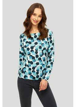 Miękki sweter z nadrukiem kolorowe kropki ze sklepu Greenpoint.pl w kategorii Swetry damskie - zdjęcie 146812694