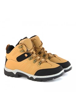 Buty chłopięce zimowe Camo 3509-3 camel/black ze sklepu ButyButy.pl w kategorii Buty trekkingowe dziecięce - zdjęcie 146816863