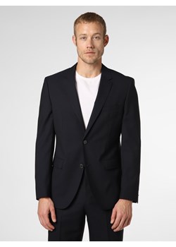 BOSS Męska marynarka od garnituru modułowego Mężczyźni Regular Fit granatowy jednolity ze sklepu vangraaf w kategorii Marynarki męskie - zdjęcie 146830281