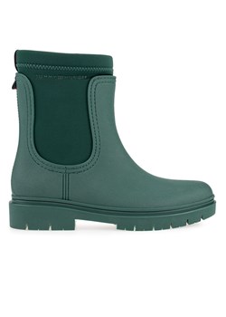 Buty Tommy Hilfiger Rain Boot Ankle FW0FW06775-MBP - zielone ze sklepu streetstyle24.pl w kategorii Botki - zdjęcie 146834723
