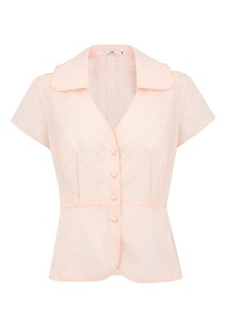 Ażurowa bluzka w haftowane kwiaty Potis & Verso Arsi ze sklepu Eye For Fashion w kategorii Bluzki damskie - zdjęcie 146848343