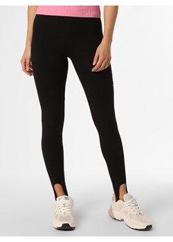 Calvin Klein Jeans Legginsy  Kobiety Bawełna czarny jednolity ze sklepu vangraaf w kategorii Spodnie damskie - zdjęcie 146865333