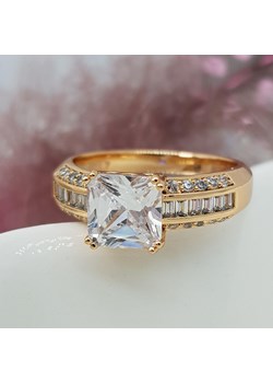 Pierścionek z białym kryształem 50774 ze sklepu Brylancik w kategorii Pierścionki - zdjęcie 146878030