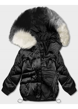 Krótka kurtka oversize czarna (H-1109-01) ze sklepu goodlookin.pl w kategorii Kurtki damskie - zdjęcie 146906652