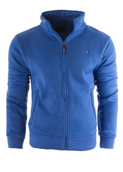 gruba bluza męska bez kaptura 2211- indigo ze sklepu Risardi w kategorii Bluzy męskie - zdjęcie 146993912