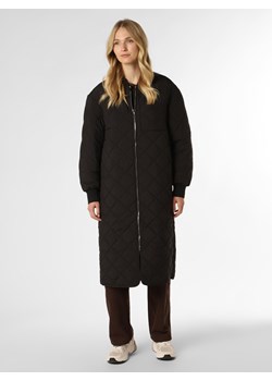 EDITED Damski płaszcz pikowany Kobiety Sztuczne włókno czarny jednolity ze sklepu vangraaf w kategorii Kurtki damskie - zdjęcie 146998102