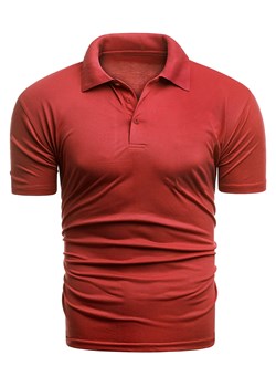 koszulka polo Eutex02 - czerwona ze sklepu Risardi w kategorii T-shirty męskie - zdjęcie 147078224
