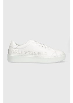 Karl Lagerfeld sneakersy skórzane MAXI KUP KL52225 kolor biały ze sklepu ANSWEAR.com w kategorii Trampki męskie - zdjęcie 147080684