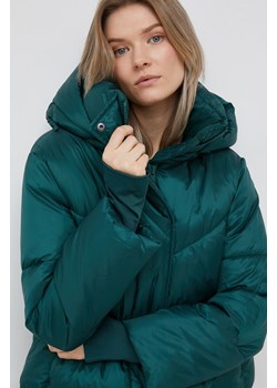 GAP kurtka damska kolor zielony zimowa ze sklepu ANSWEAR.com w kategorii Kurtki damskie - zdjęcie 147091110