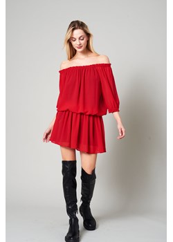 Czerwona mini sukienka typu hiszpanka Amulya ze sklepu Lidia Kalita w kategorii Sukienki - zdjęcie 147100783