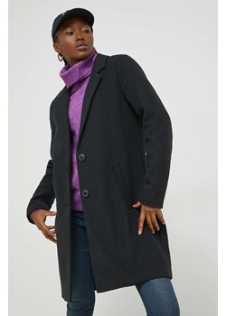 JDY płaszcz damski kolor czarny przejściowy ze sklepu ANSWEAR.com w kategorii Płaszcze męskie - zdjęcie 147145501