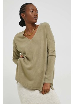 Only sweter damski kolor zielony lekki ze sklepu ANSWEAR.com w kategorii Swetry damskie - zdjęcie 147145984