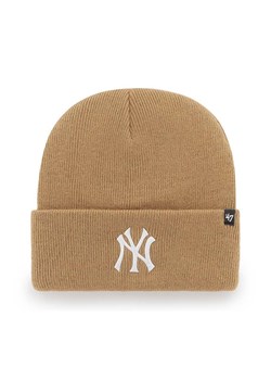 47 brand czapka MLB New York Yankees kolor pomarańczowy ze sklepu ANSWEAR.com w kategorii Czapki zimowe męskie - zdjęcie 147146591