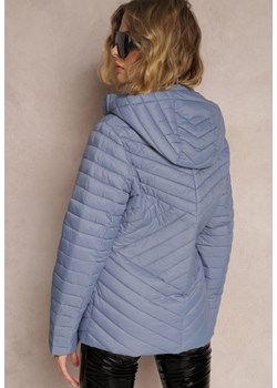 Niebieska Kurtka Pikowana z Kapturem Marisol ze sklepu Renee odzież w kategorii Kurtki damskie - zdjęcie 147179022