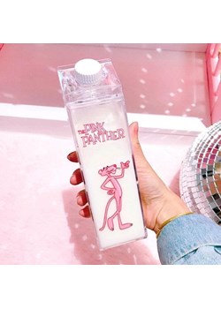 Butelka na wodę wzór różowej pantery - Wzór 2 / 500ml ze sklepu Maybella.pl w kategorii Bidony i butelki - zdjęcie 147235350