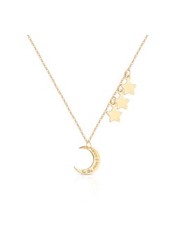 Naszyjnik złoty z księżycem i gwiazdkami ZLL/NZ06 ze sklepu W.KRUK w kategorii Naszyjniki - zdjęcie 147396502
