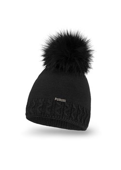 Standardowa czapka damska z futerkowym pomponem ze sklepu PaMaMi w kategorii Czapki zimowe damskie - zdjęcie 147412231