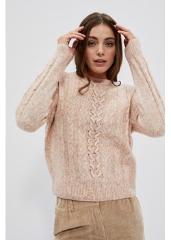 Sweter z ozdobnym splotem ze sklepu Moodo.pl w kategorii Swetry damskie - zdjęcie 147413894