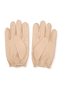 Męskie rękawiczki skórzane samochodowe beżowe ze sklepu WITTCHEN w kategorii Rękawiczki męskie - zdjęcie 147420493