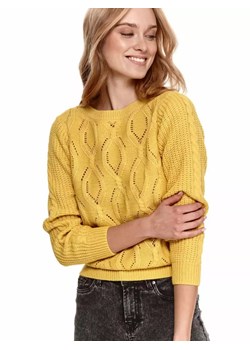 Sweter z dekoracyjnym splotem ze sklepu Top Secret w kategorii Swetry damskie - zdjęcie 147441721
