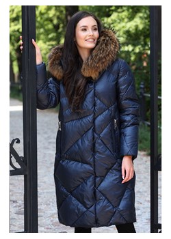 Zimowa kurtka damska z futrem jenota Perso ze sklepu Eye For Fashion w kategorii Kurtki damskie - zdjęcie 147462692