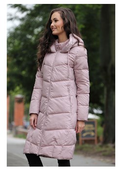 Długa zimowa kurtka z kapturem Perso ze sklepu Eye For Fashion w kategorii Kurtki damskie - zdjęcie 147488831