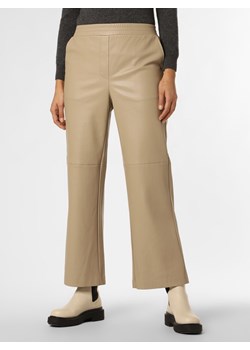 EDITED Spodnie Kobiety Sztuczna skóra kitt jednolity ze sklepu vangraaf w kategorii Spodnie damskie - zdjęcie 147490334
