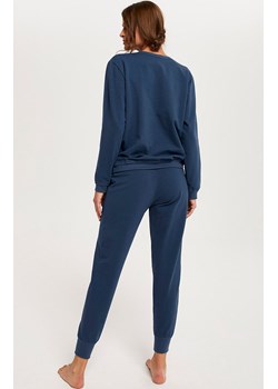 Komplet damski na długi rękaw i długie nogawki Panama, Kolor granatowy jeans, Rozmiar 2XL, Italian Fashion ze sklepu Intymna w kategorii Piżamy damskie - zdjęcie 147516362