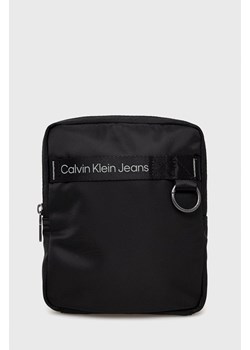 Calvin Klein Jeans torebka kolor czarny ze sklepu ANSWEAR.com w kategorii Torby męskie - zdjęcie 147585283