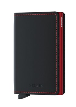 Secrid - Portfel skórzany SM.Black.Red-Black.Red ze sklepu ANSWEAR.com w kategorii Portfele damskie - zdjęcie 147589033