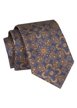Krawat - ALTIES - Ciemnozłoty, Orientalny Wzór KRALTS0860 ze sklepu JegoSzafa.pl w kategorii Krawaty - zdjęcie 147609603