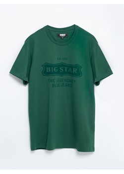 Koszulka męska zielona Miles 304 ze sklepu Big Star w kategorii T-shirty męskie - zdjęcie 147636570