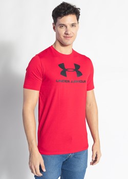 Koszulka męska czerwona UNDER ARMOUR UA SPORTSTYLE LOGO SS ze sklepu Sneaker Peeker w kategorii T-shirty męskie - zdjęcie 147644933