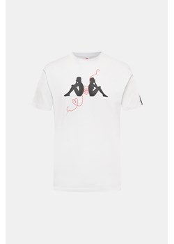 KAPPA T-shirt - Biały - Mężczyzna - L (L) ze sklepu Halfprice w kategorii T-shirty męskie - zdjęcie 147654142
