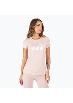 Koszulka treningowa damska PUMA ESS Logo Tee różowa 586775 47 ze sklepu sportano.pl w kategorii Bluzki damskie - zdjęcie 147678780