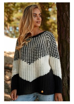 Sweter w kolorze czarno-kremowym ze sklepu Limango Polska w kategorii Swetry damskie - zdjęcie 147725204
