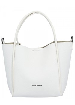 Uniwersalne Torebki Damskie firmy David Jones Biała (kolory) ze sklepu torbs.pl w kategorii Torby Shopper bag - zdjęcie 147809620
