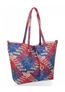 Modny Shopper firmy Venere Szara/Beżowa ze sklepu torbs.pl w kategorii Torby Shopper bag - zdjęcie 147809662