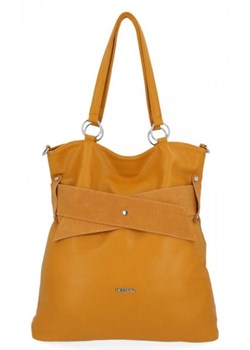 Uniwersalne Torebki Damskie Shopper Bag firmy Bee Bag Żółta (kolory) ze sklepu torbs.pl w kategorii Torby Shopper bag - zdjęcie 147810112